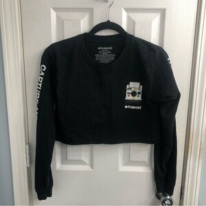 Polaroid women’s long sleeve crop top shirt
